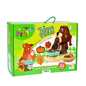 Миниатюра товара Набір для творчості Містер тісто Teddy's Picnic Strateg українською мовою (41033) - 1