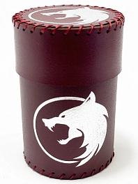 Стакан для кубиков Вовк бургундий Dice Cup