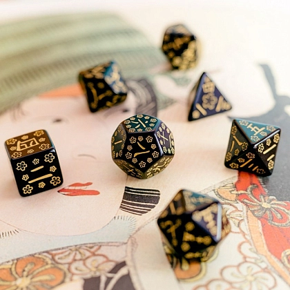 Набор кубиков Japanese Dice Set: Deep Night Firefly - 2 - KUBIX
