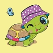 Миниатюра товара Картина по номерам Черепашка (30х30 см) - 1