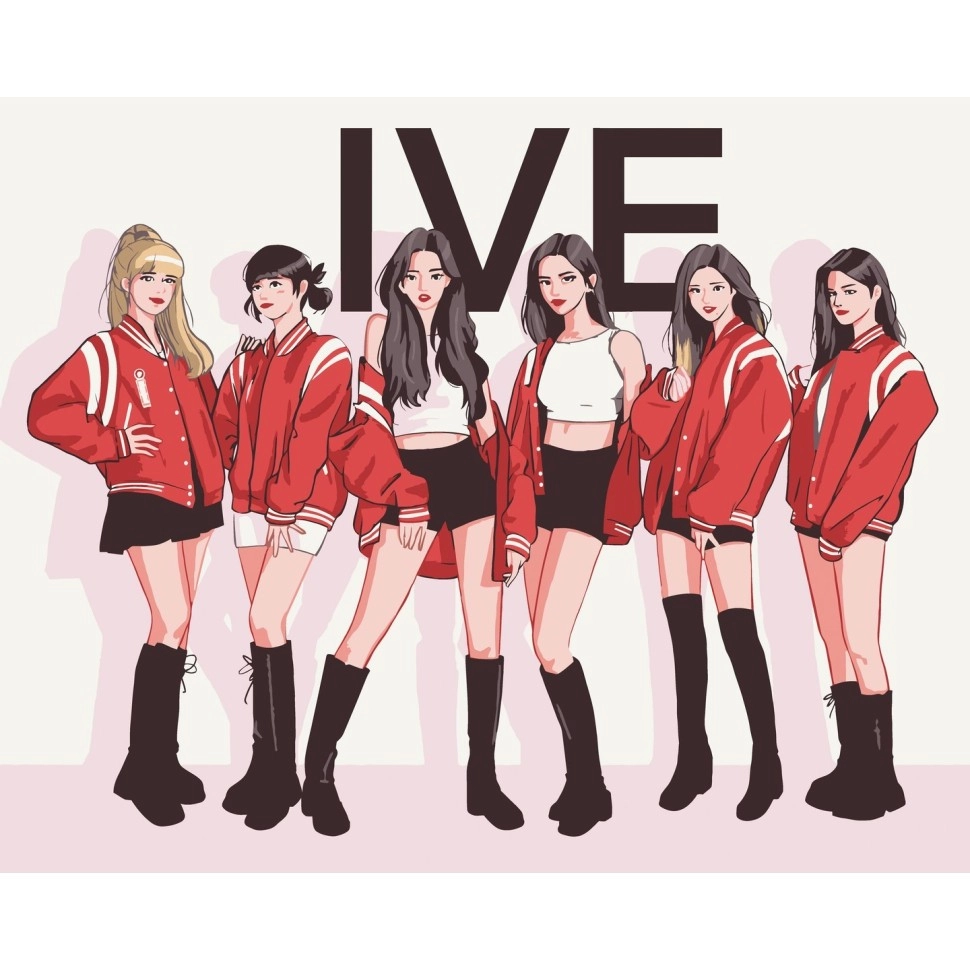 Картина по номерам IVEK-pop группа (40х50 см), бренду Art Craft - KUBIX