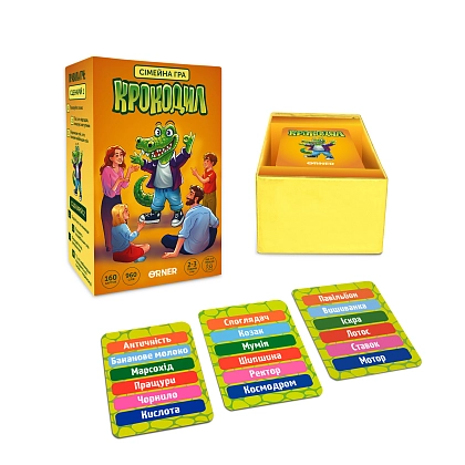 Настільна гра Крокодил, бренду ORNER, для 3-12 гравців, час гри < 30хв. - 5 - KUBIX