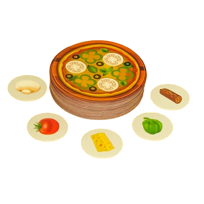 Настільна гра Піца (Pizza), бренду Artos games, для 2-8 гравців, час гри < 30хв. - 3 - KUBIX