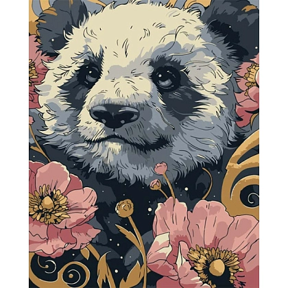 Картина по номерам Art Craft Цветочная панда (40х50 см), бренду Art Craft - KUBIX