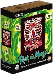 Деревянный пазл-лабиринт Rick & Morty Anatomy Park XL - KUBIX Деревянный пазл-лабиринт Rick & Morty Anatomy Park XL