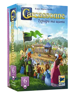 Настольная игра Каркасон №6. Турниры и щиты (Carcassonne: Jousts and Crests) - KUBIX Настольная игра Каркасон №6. Турниры и щиты (Carcassonne: Jousts and Crests)