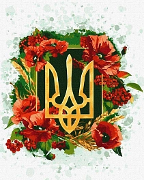 Картина по номерам Цветущий тризуб (40х50 см)