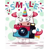 Мініатюра товару Картина по номерам Smile (30х40 см) - 1