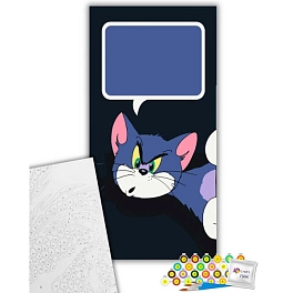 Открытка по номерам Кот Том (40х80 см)
