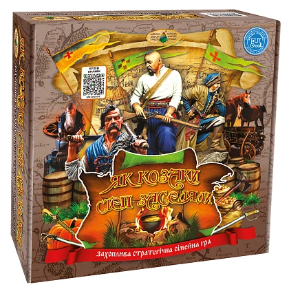 Настольная игра Как казаки степь заселяли, бренду Киевская фабрика игрушек, для 2-4 гравців, час гри < 30мин. - KUBIX