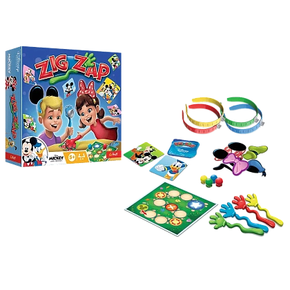 Настольная игра Зиг - Зап. Дисней (Zig Zap Disney), бренду Trefl, для 2-4 гравців, час гри < 30мин. - 4 - KUBIX