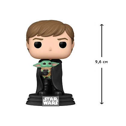 Ігрова фігурка FUNKO POP! ЛЮК ТА МАЛЮК (Luke Skywaker with Grogu) Star Wars #482, бренду Funko - 2 - KUBIX