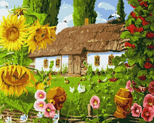 Картина за номерами Серце милий край (40х50 см), бренду Ідейка - KUBIX