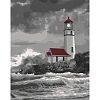 Картина по номерам "Огонь надежды" Маяк (40х50 см)