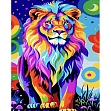 Мініатюра товару Картина по номерам Поп-арт лев (40х50 см) - 1