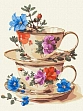 Миниатюра товара Картина по номерам Нежность чашек (30х40 см) - 1