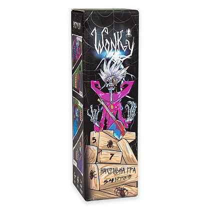 Настольная игра Вонкий Дженга (Wonky jenga), бренду Strateg, для 2-4 гравців, час гри < 30мин. - KUBIX