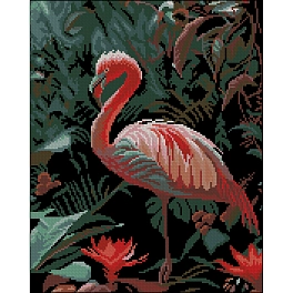 Алмазна мозаїка Королівський фламінго (40х50 см)