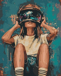 Картина по номерам Девушка арт (40х50 см)