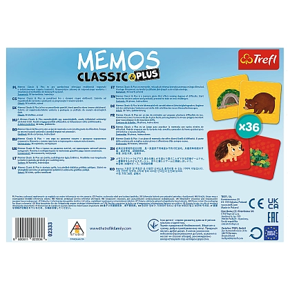 Мемос Класичний: Звірята та їхні хатинки (Memos Classic&plus Animals and their houses), бренду Trefl, для 1-2 гравців - 2 - KUBIX