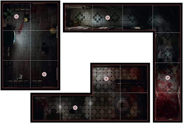 Настольная игра Оселя Зла 2 (Resident Evil 2: The Board Game) (EN), бренду Steamforged Games Ltd., для 1-4 гравців, час гри > 60мин. - 4 - KUBIX