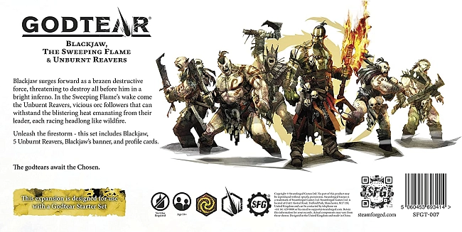 Godtear: Blackjaw, The Sweeping Flame & Unburnt Reavers, бренду Steamforged Games Ltd. - 2 - KUBIX