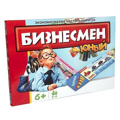 Настольная игра Юный бизнесмен (Монополия) (RU), бренду Strateg, для 2-4 гравців, час гри < 30мин. - KUBIX
