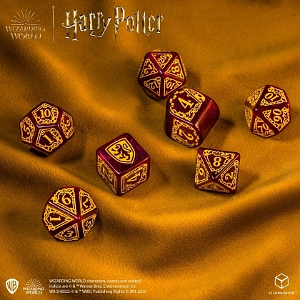 Набір кубиків Harry Potter. Gryffindor Modern Dice Set - Red - 2 - KUBIX