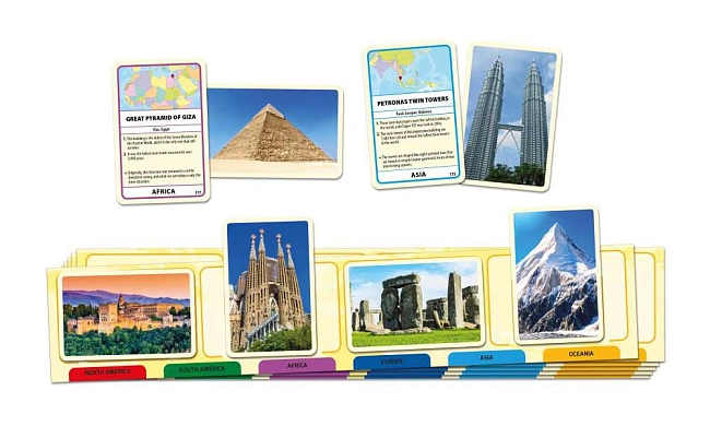 Настольная игра Чудеса мира (Wonders of the World) (EN), бренду Tactic, для 2-6 гравців, час гри < 30мин. - 2 - KUBIX
