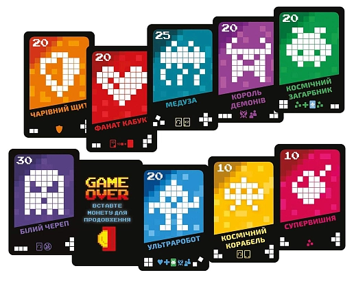 Настільна гра Аркадний автомат (Insert Coin to play), бренду Geekach Games, для 2-6 гравців, час гри < 30хв. - 4 - KUBIX