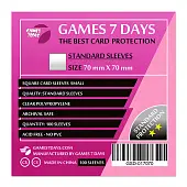 Мініатюра товару Протектори Games7Days (70 x 70 мм) Standard Square (100 шт) - 1