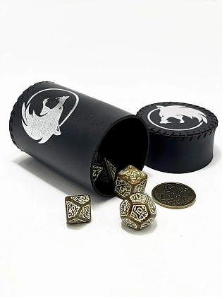 Кубик для кубиков Вовк черный Dice Cup, бренду Планета Игр - 4 - KUBIX