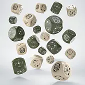 Мініатюра товару Набір кубиків Crosshairs Compact D6: Beige & Olive Dice Set - 1
