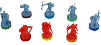 Настільна гра Війна Персня: Кольорові бази (War of The Ring Colored Plastic Rings. Core Set)