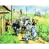 Мініатюра товару Картина за номерами Котики-пастушки (30х40 см) - 1