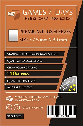 Защитники Games7Days (57.5 x 89 мм) Premium Plus USA (50 шт), бренду Games 7Days - KUBIX