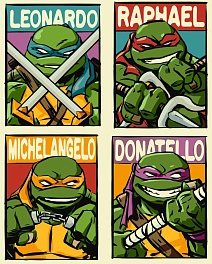 Картина по номерам Черепашки ніндзя (40х50 см)