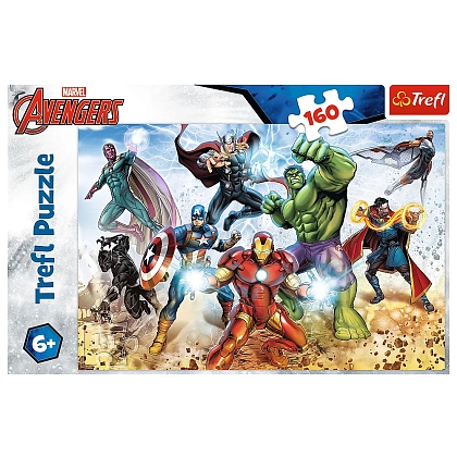 Пазл MARVEL Мстители: Готовы спасать мир (160 шт.), бренду Trefl - KUBIX