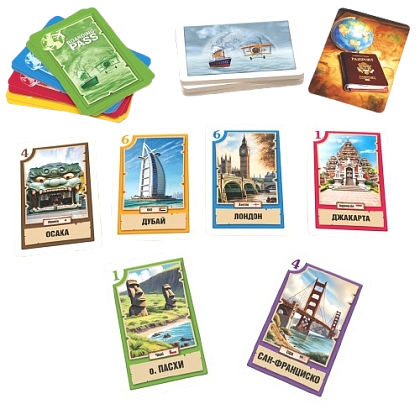 Настільна гра Галопом по Світу (карткова версія), бренду Artos games, для 2-4 гравців, час гри < 30хв. - 2 - KUBIX