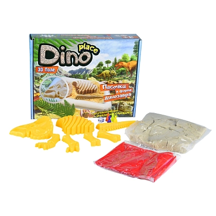 Набор для лепки Дино место (Dino Place) (RU), бренду Strateg - 4 - KUBIX