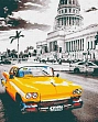 Мініатюра товару Картина по номерам Yellow cab la Havana (40х50 см) - 1