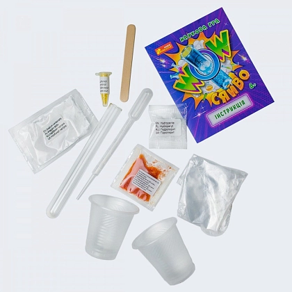 Набор для экспериментов Научная игра WOW сияние, бренду Ранок, для 1-4 гравців - 9 - KUBIX