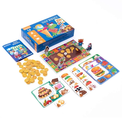 Настільна гра Зообізнес, бренду Vladi Toys, для 2-4 гравців, час гри < 30хв. - 2 - KUBIX