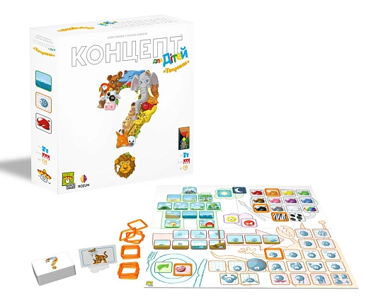 Настольная игра Концепт для детей "Животные" (Concept Kids: Animals), бренду Rozum, для 2-12 гравців, час гри < 30мин. - 2 - KUBIX