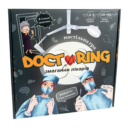 Настільна гра Лікування змагання лікарів (Doctoring competition of doctors), бренду Strateg, для 2-5 гравців, час гри < 30хв. - KUBIX