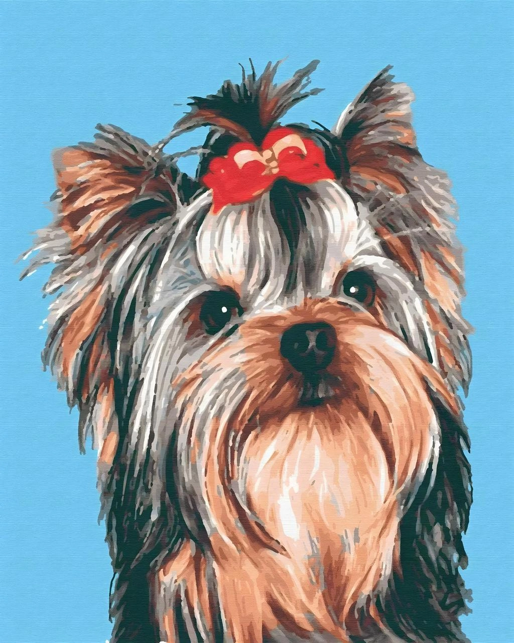 Картина по номерам Йоркширский терьер (40х50 см), бренду Riviera Blanca - KUBIX