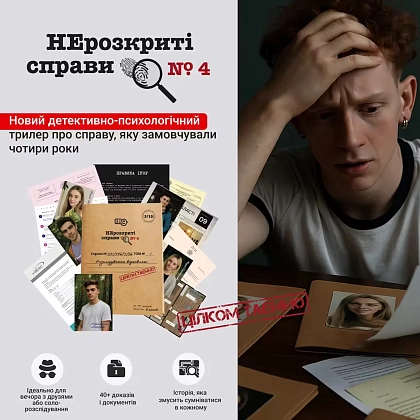 Купити Настільна гра Нерозкриті справи #4, бренду Memo Games - 2 - KUBIX Настільна гра Нерозкриті справи #4, бренду Memo Games, для 1-8 гравців, час гри > 60хв. - 2 - KUBIX