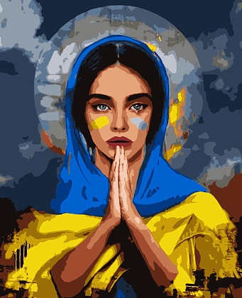 Картина по номерам Молитва (50х60 см), бренду Artissimo - KUBIX