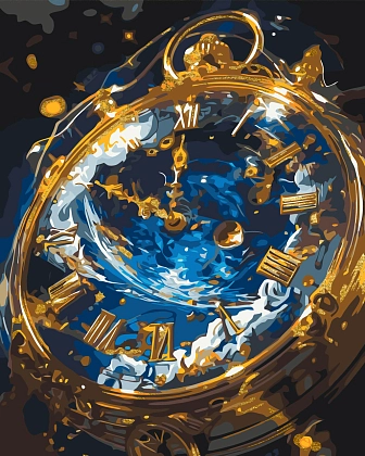 Картина по номерам Сила часу (40х50 см), бренду Origami - KUBIX