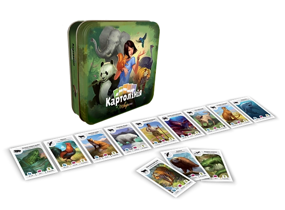 Настільна гра Картолінія: Тварини (Cardline: Animals), бренду Rozum, для 2-8 гравців, час гри < 30хв. - 3 - KUBIX